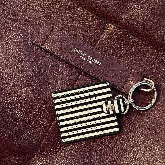 Henri bendel wine leather tote bag - Picture 2 of 8